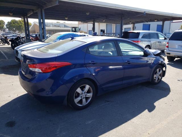 KMHDH4AE5DU753853 - 2013 HYUNDAI ELANTRA GLS BLUE photo 3