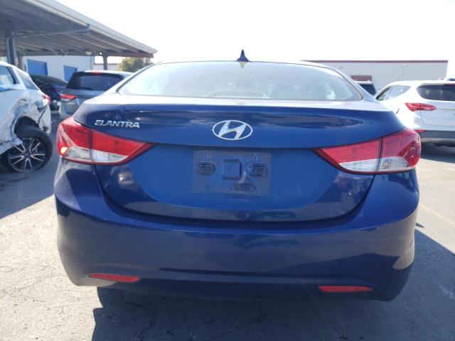 KMHDH4AE5DU753853 - 2013 HYUNDAI ELANTRA GLS BLUE photo 6