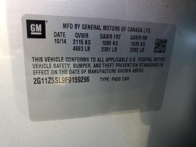 2G11Z5SL9F9159296 - 2015 CHEVROLET IMPALA LS SILVER photo 12