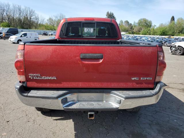 5TEUU42N55Z075385 - 2005 TOYOTA TACOMA ACCESS CAB RED photo 6