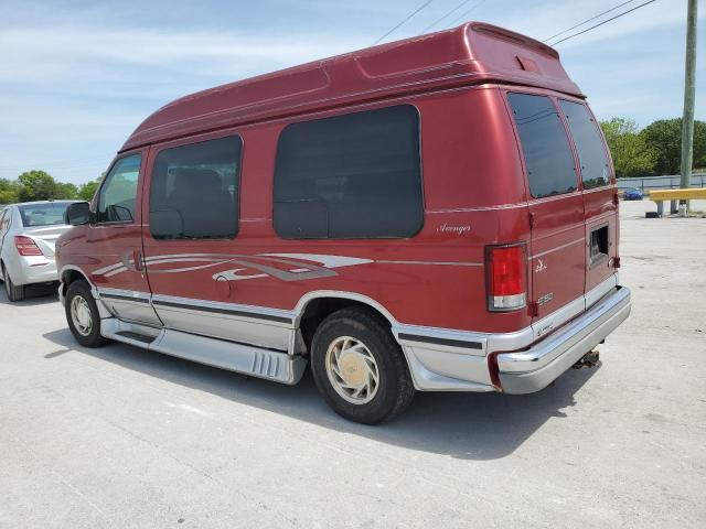 1FDRE14W6YHA31243 - 2000 FORD ECONOLINE E150 VAN RED photo 2