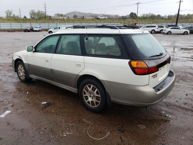 4S3BH895137659330 - 2003 SUBARU LEGACY OUTBACK H6 3.0 SPECIAL WHITE photo 2