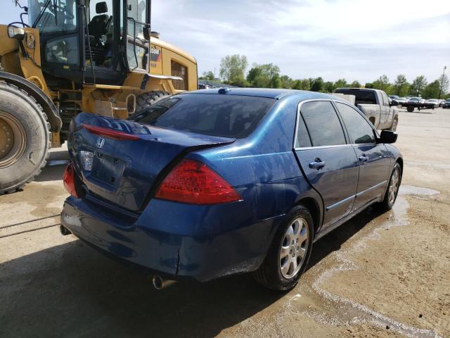 1HGCM66596A001031 - 2006 HONDA ACCORD EX BLUE photo 3