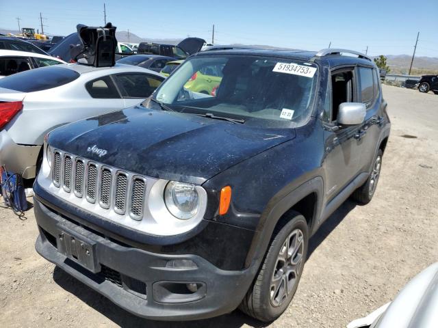 ZACCJBDT4GPD22655 - 2016 JEEP RENEGADE LIMITED BLACK photo 1