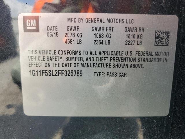 1G11F5SL2FF326789 - 2015 CHEVROLET MALIBU LTZ 黑色 照片 12