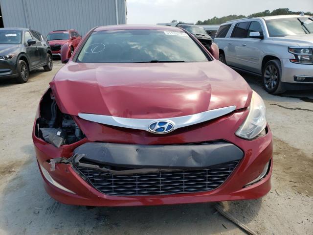 KMHEC4A41CA043939 - 2012 HYUNDAI SONATA HYBRID RED photo 5