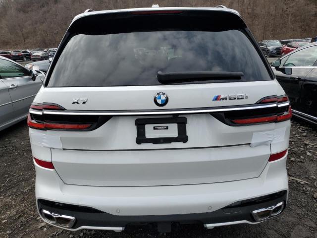 5UX33EM07P9P54139 - 2023 BMW X7 M60I WHITE photo 6