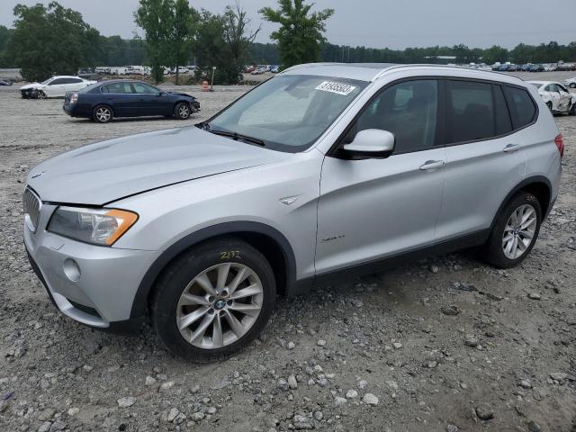 5UXWX9C56E0D28260 - 2014 BMW X3 XDRIVE28I SILVER photo 1