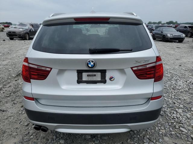 5UXWX9C56E0D28260 - 2014 BMW X3 XDRIVE28I SILVER photo 6