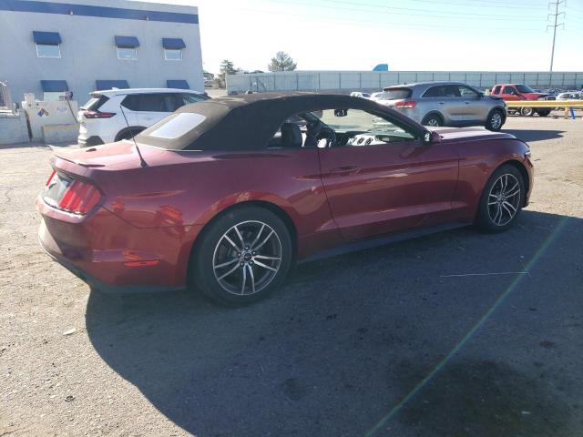 1FATP8UH2F5425535 - 2015 FORD MUSTANG BURGUNDY photo 3