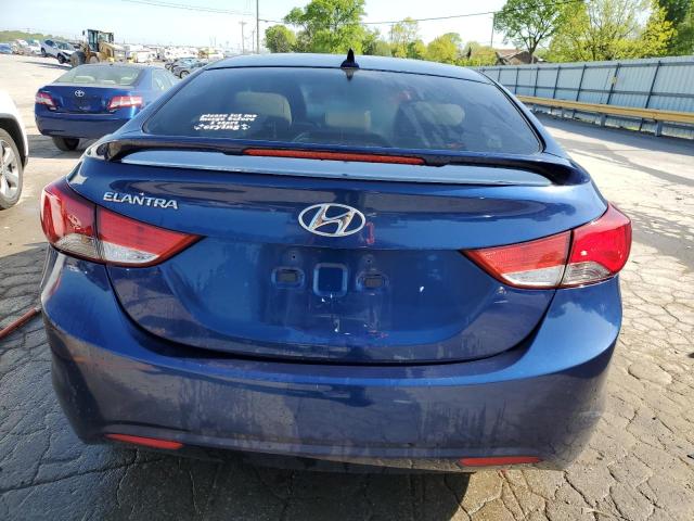 KMHDH4AE4DU761796 - 2013 HYUNDAI ELANTRA GLS BLUE photo 6