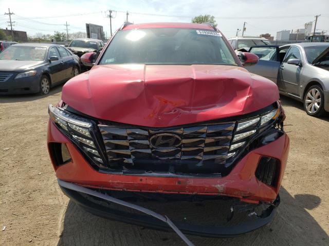 5NMJCCAEXNH018049 - 2022 HYUNDAI TUCSON SEL RED photo 5