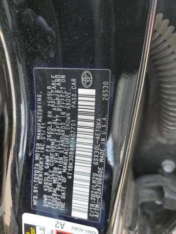 4T1BK3DB8BU407751 - 2011 TOYOTA AVALON BASE BLACK photo 13