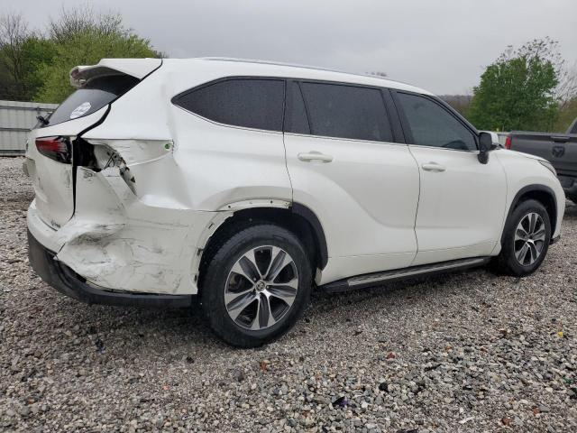 5TDGZRAH7MS044125 - 2021 TOYOTA HIGHLANDER XLE WHITE photo 3