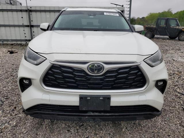 5TDGZRAH7MS044125 - 2021 TOYOTA HIGHLANDER XLE WHITE photo 5