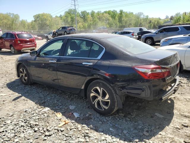 1HGCR2F38HA045758 - 2017 HONDA ACCORD LX BLACK photo 2