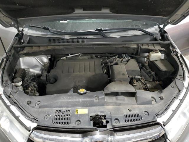5TDJKRFH6FS103929 - 2015 TOYOTA HIGHLANDER XLE 银色 照片 12