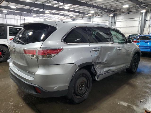 5TDJKRFH6FS103929 - 2015 TOYOTA HIGHLANDER XLE 银色 照片 3