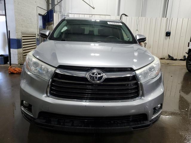 5TDJKRFH6FS103929 - 2015 TOYOTA HIGHLANDER XLE 银色 照片 5