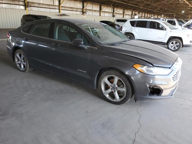 3FA6P0LU9KR109179 - 2019 FORD FUSION SE GRAY photo 4