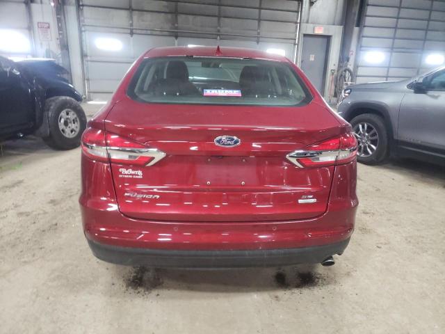 3FA6P0HD2KR164890 - 2019 FORD FUSION SE MAROON photo 6