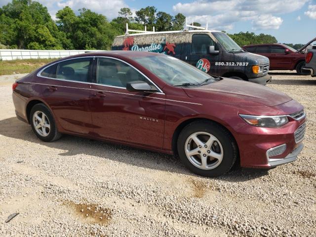 1G1ZB5ST9GF280460 - 2016 CHEVROLET MALIBU LS BURGUNDY photo 4