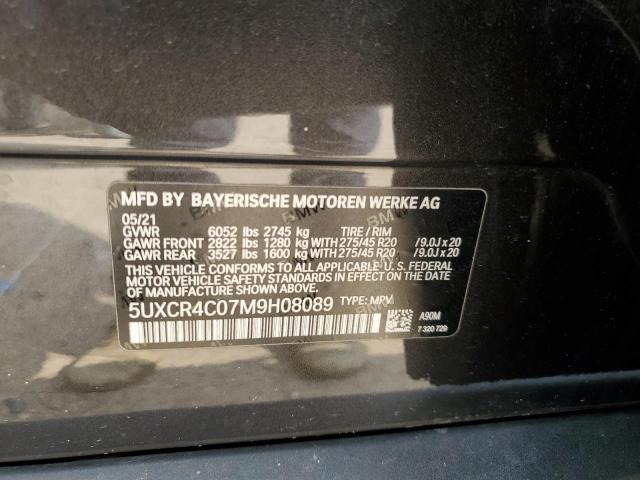 5UXCR4C07M9H08089 - 2021 BMW X5 SDRIVE 40I CHARCOAL photo 11