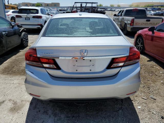 19XFB2F95DE287872 - 2013 HONDA CIVIC EXL SILVER photo 6