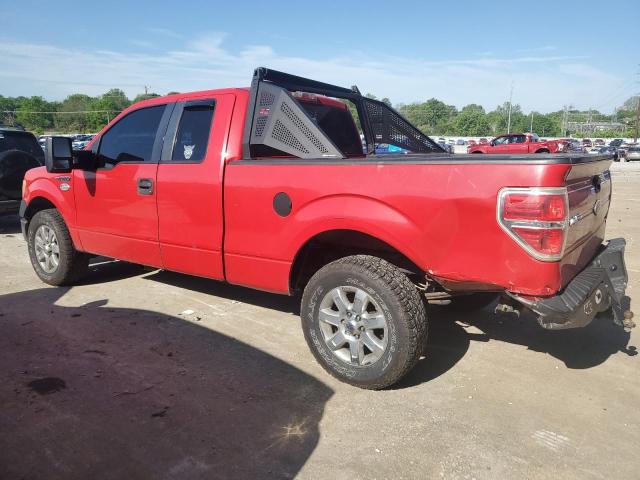 1FTEX1CW9AKE05867 - 2010 FORD F150 SUPER CAB RED photo 2