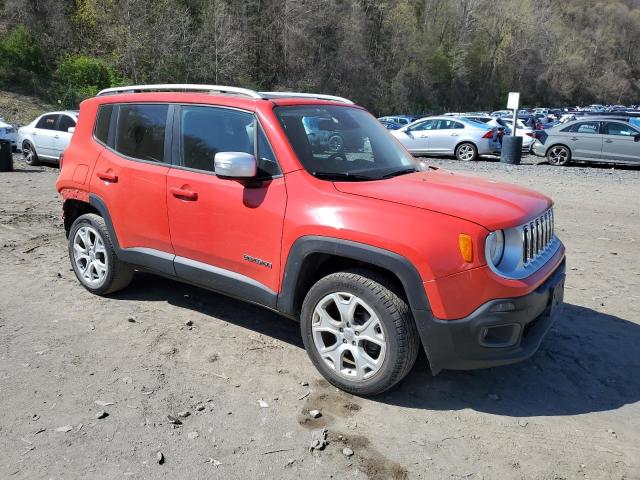 ZACCJBDTXGPC99379 - 2016 JEEP RENEGADE LIMITED RED photo 4