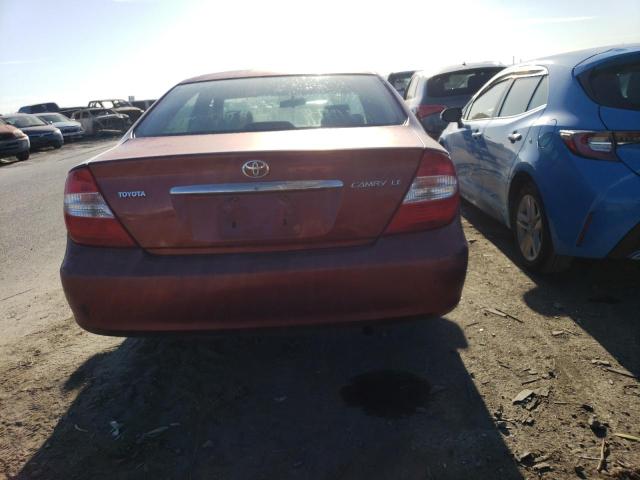 4T1BE32K03U249756 - 2003 TOYOTA CAMRY LE RED photo 6