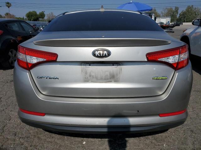 KNAGM4AD5D5042844 - 2013 KIA OPTIMA HYBRID SILVER photo 6