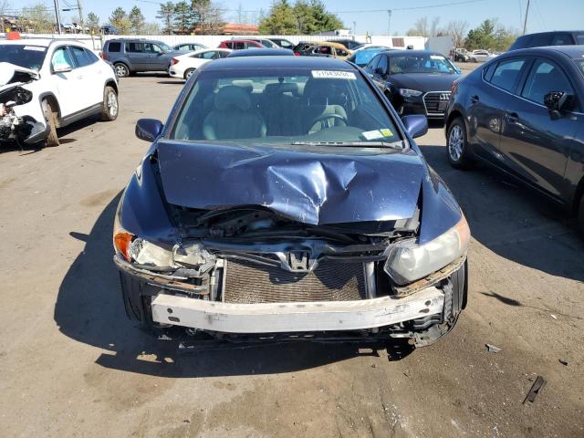 2HGFG12668H554777 - 2008 HONDA CIVIC LX BLUE photo 5