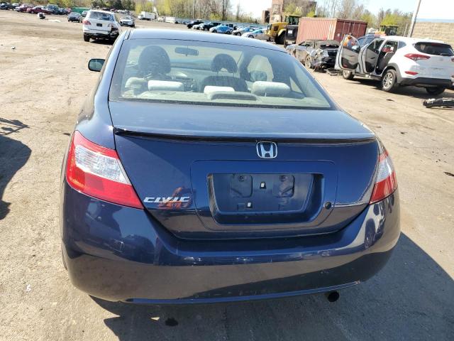 2HGFG12668H554777 - 2008 HONDA CIVIC LX BLUE photo 6