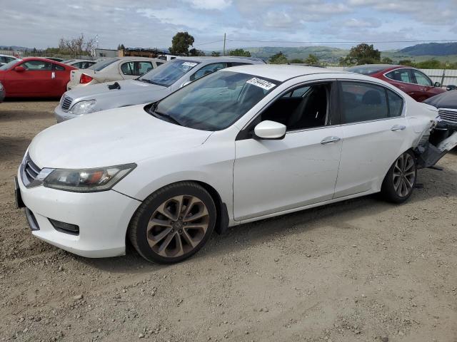 1HGCR2F51EA239870 - 2014 HONDA ACCORD SPORT WHITE photo 1