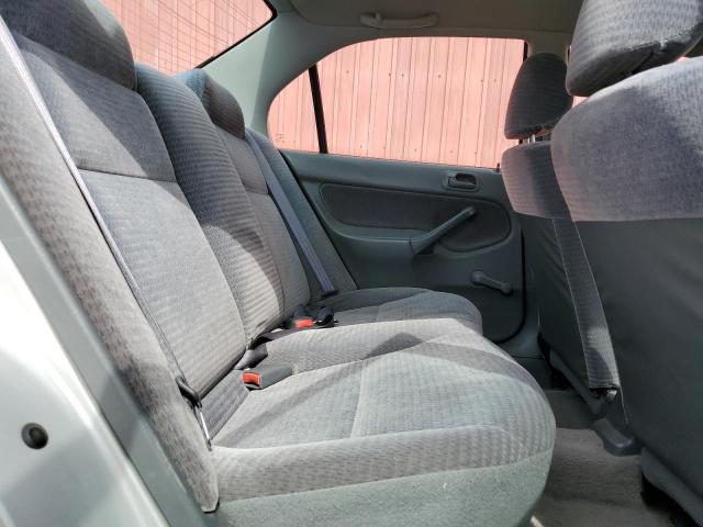 2HGEJ6619YH905321 - 2000 HONDA CIVIC BASE SILVER photo 10