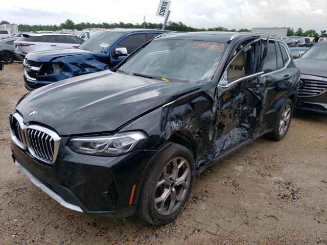 5UX43DP00N9J35051 - 2022 BMW X3 SDRIVE30I BLACK photo 1