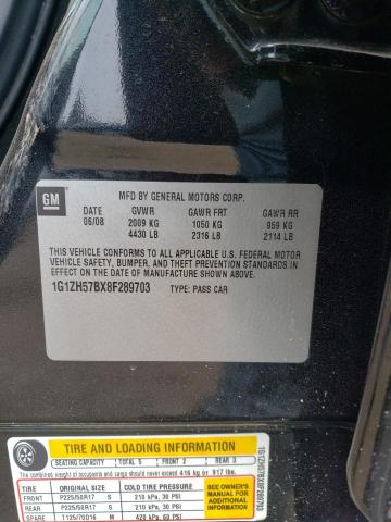 1G1ZH57BX8F289703 - 2008 CHEVROLET MALIBU 1LT 黑色 照片 12