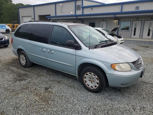 2C8GP44321R215908 - 2001 CHRYSLER TOWN & COU LX TURQUOISE photo 4