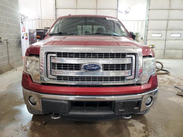 1FTFW1ET1DFA03350 - 2013 FORD F150 SUPERCREW RED photo 5