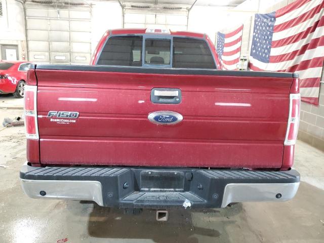1FTFW1ET1DFA03350 - 2013 FORD F150 SUPERCREW RED photo 6