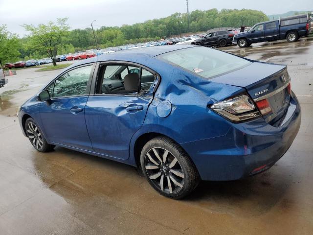 2HGFB2F96FH504029 - 2015 HONDA CIVIC EXL BLUE photo 2