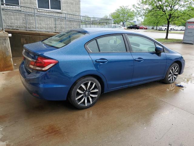 2HGFB2F96FH504029 - 2015 HONDA CIVIC EXL BLUE photo 3