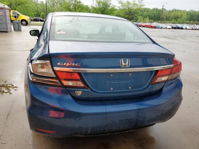 2HGFB2F96FH504029 - 2015 HONDA CIVIC EXL BLUE photo 6