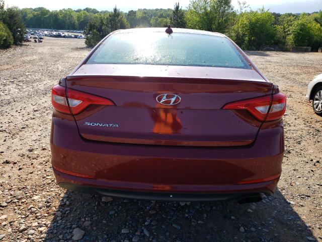 5NPE24AFXFH210854 - 2015 HYUNDAI SONATA SE RED photo 6