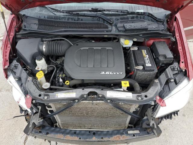 2C4RC1CGXCR412059 - 2012 CHRYSLER TOWN & COU TOURING L MAROON photo 12