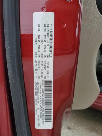 2C4RC1CGXCR412059 - 2012 CHRYSLER TOWN & COU TOURING L MAROON photo 13