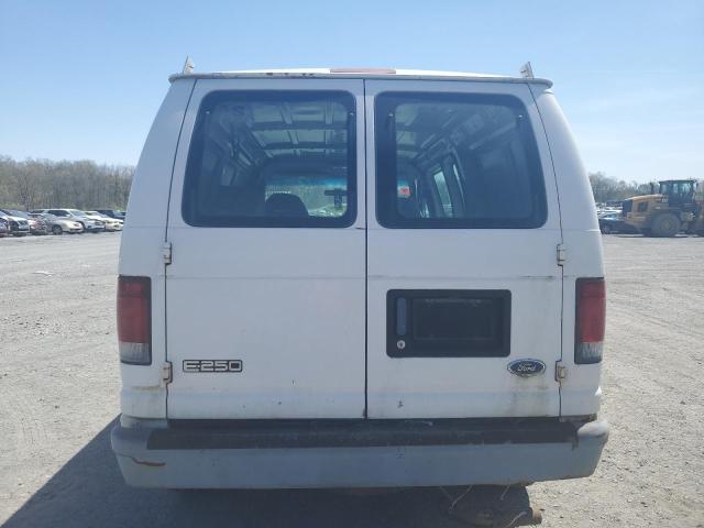 1FTNE24L42HA87042 - 2002 FORD ECONOLINE E250 VAN WHITE photo 6