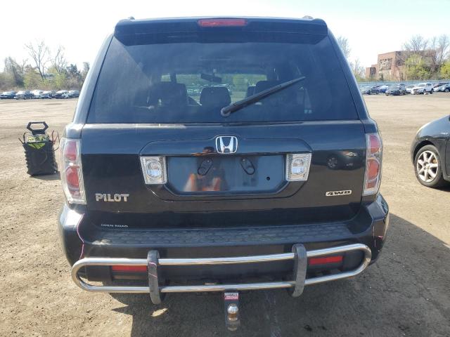 5FNYF18647B014446 - 2007 HONDA PILOT EXL BLACK photo 6