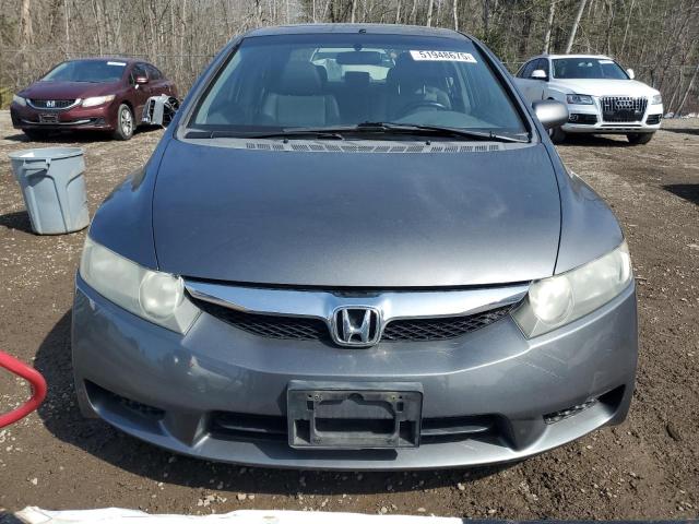 2HGFA16039H108496 - 2009 HONDA CIVIC EXL GRAY photo 5